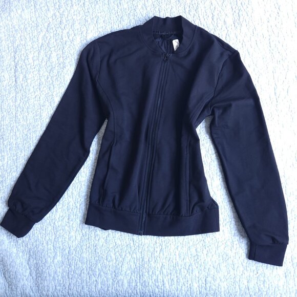 NWT Victoria's Secret Sport Cotton Blend Athleisure Jacket With Mesh Back, XS - Picture 1 of 11